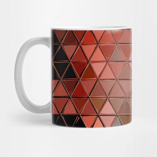 Orange Stained Glass Maple Leaf Autumn Mug